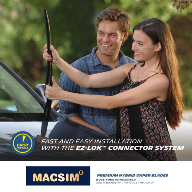 Combo/bộ cần gạt nước mưa ô tô Nano Silicon Macsim cho xe Mustang	T70 2015-2018(456)