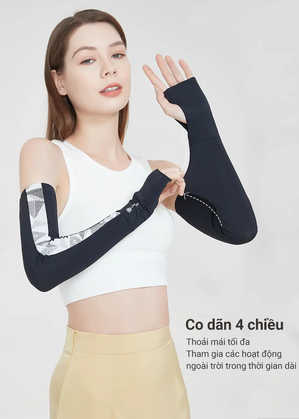 Ống Tay Chống Nắng Apex Cool UV100 KA23324 Thoáng Mát Kháng Khuẩn
