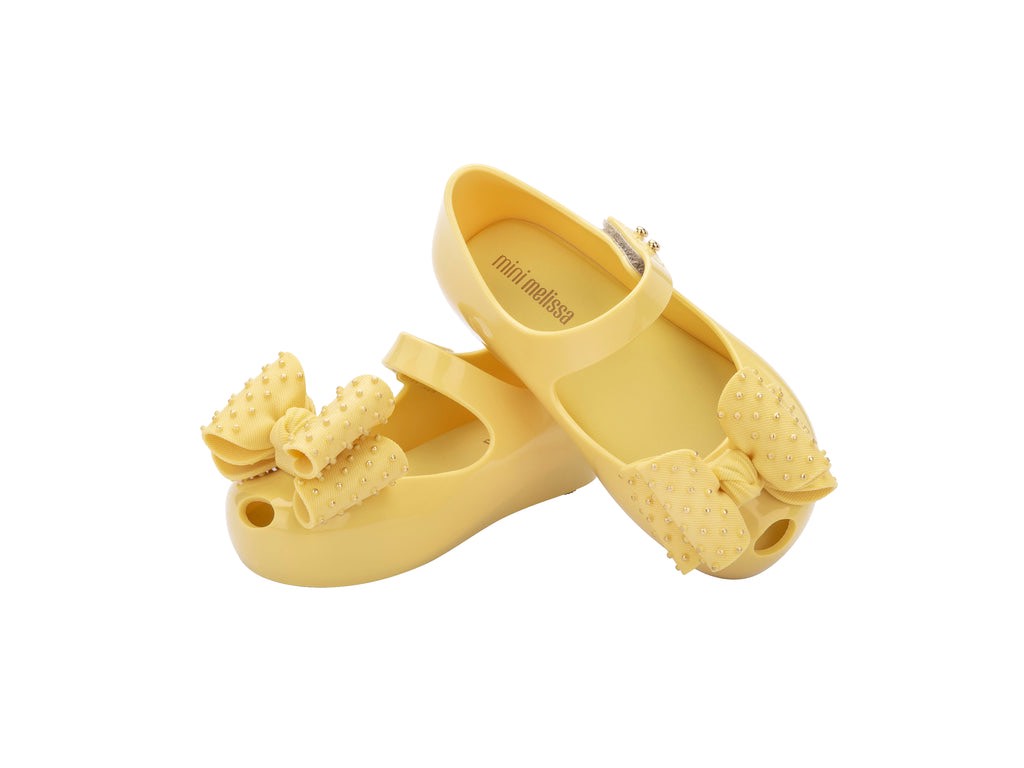 Giày thơm Mini Melissa Nơ chấm Vàng (full tag box)