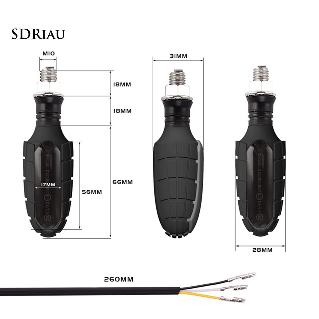 Set 2 Đèn Tín Hiệu Đa Năng 16 Bóng Led Cho Xe Mô Tô