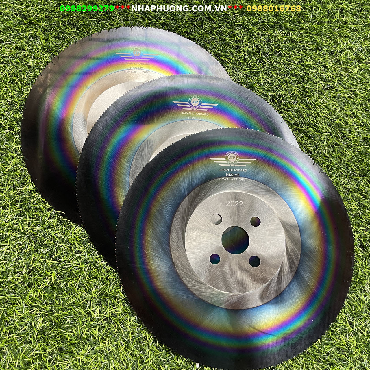Đĩa Cắt Inox Cầu Vồng 275*1.6 Máy Tua Chậm