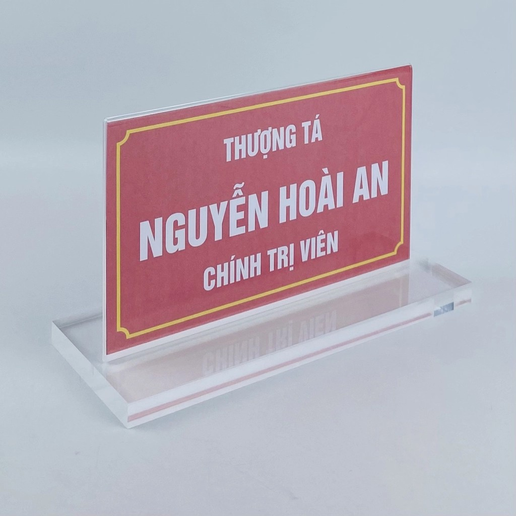 Kệ mica 2 mặt Enter E17C LR 13.5x23cm, đế 10x25cm vát 2 cạnh