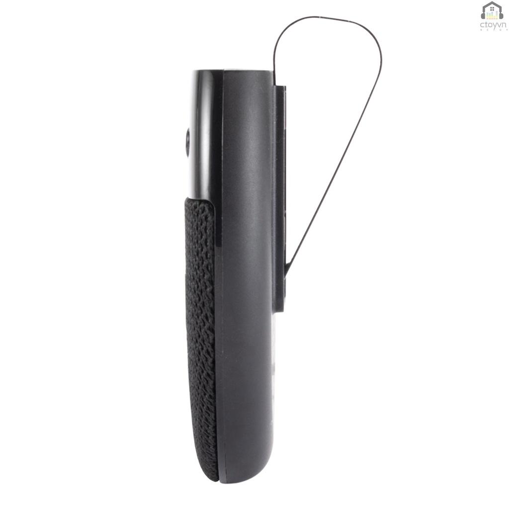 Loa bluetooth không dây có kẹp gắn xe hơi hỗ trợ gọi điện thoại rảnh tay rõ ràng và phụ kiện