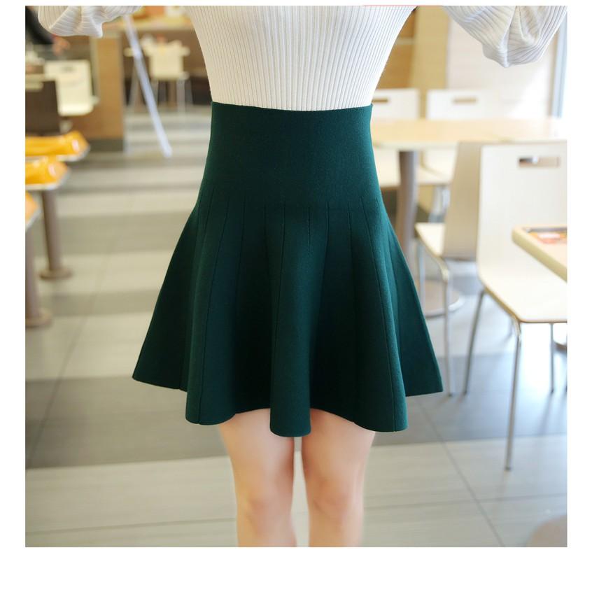 Chân váy xòe, chân váy xòe chất len, chân váy len xòe - CV084