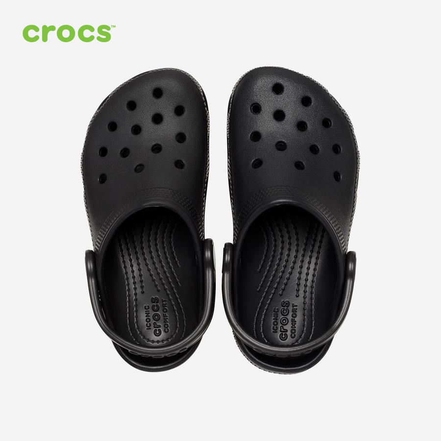 Giày lười trẻ em Crocs FW Classic Clog Kid Black - 206991-001