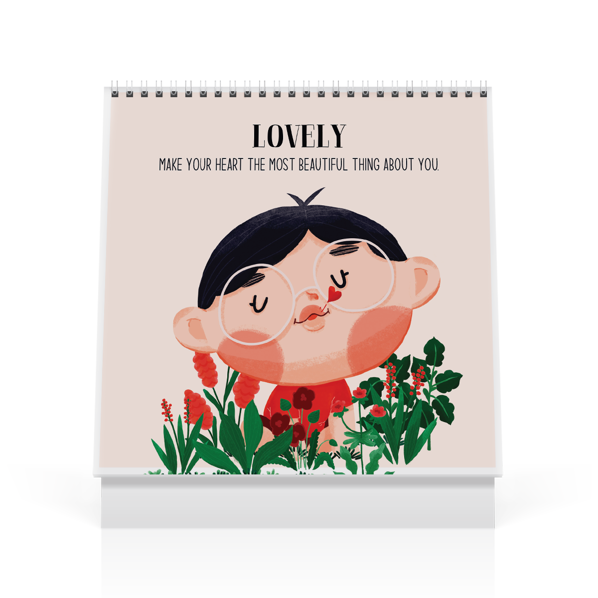 Lịch bàn 2022 Nhâm Dần 20x22 SDstationery LIVE LIKE A CHILD tiếng Anh hình vẽ em bé thiếu nhi trẻ em dễ thương