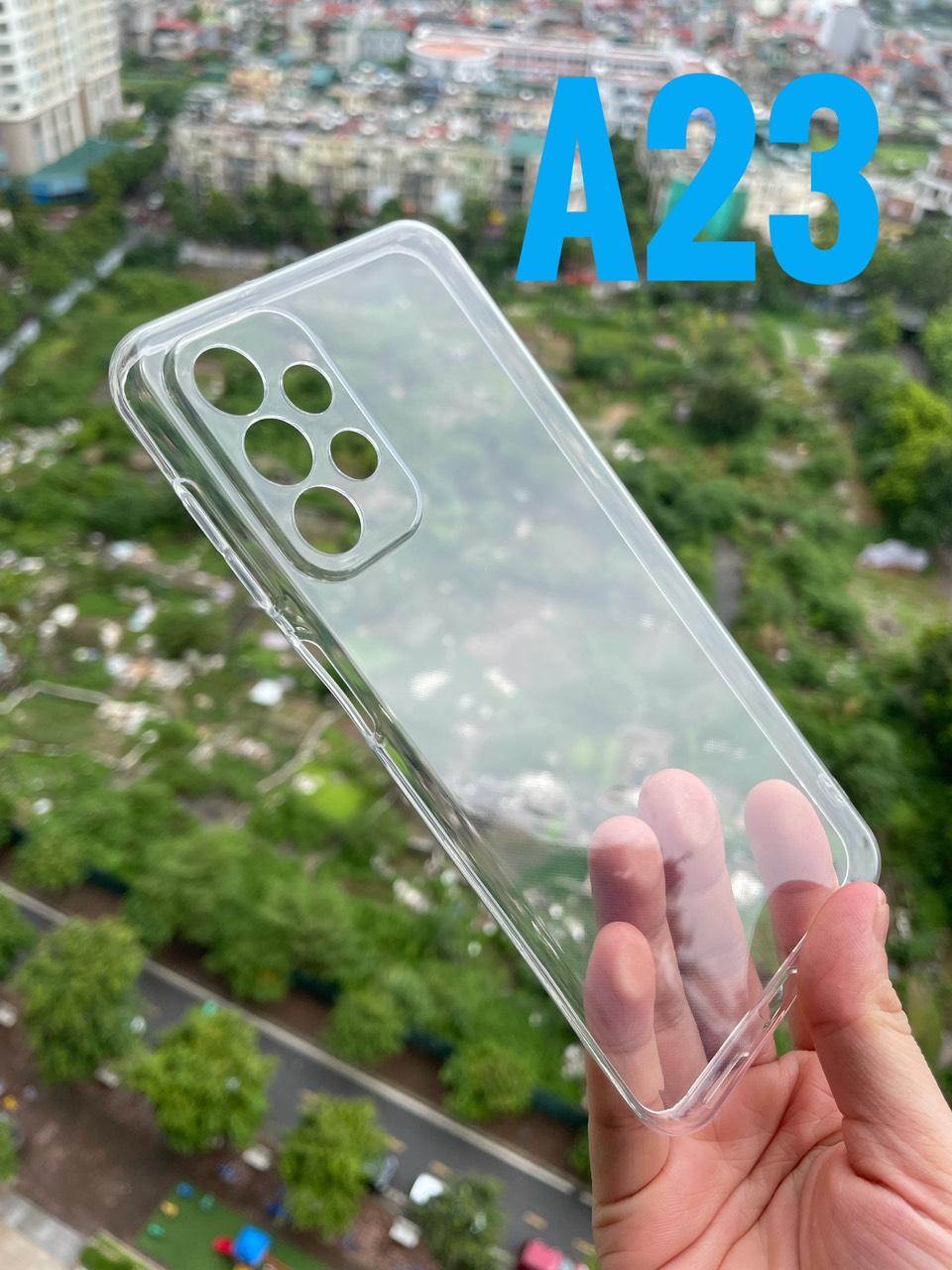 Ốp lưng silicon cho Samsung Galaxy A23 dẻo Gor Bảo vệ camera trong suốt Hàng nhập khẩu