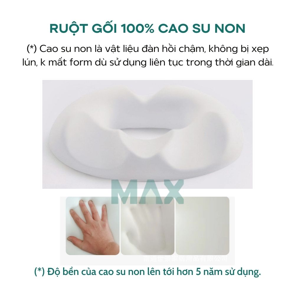 Gối Lót Ngồi Y Tế Hình Chữ O Bằng Cao Su Non Phòng Bệnh Trĩ Giảm Đau Xương Cụt 