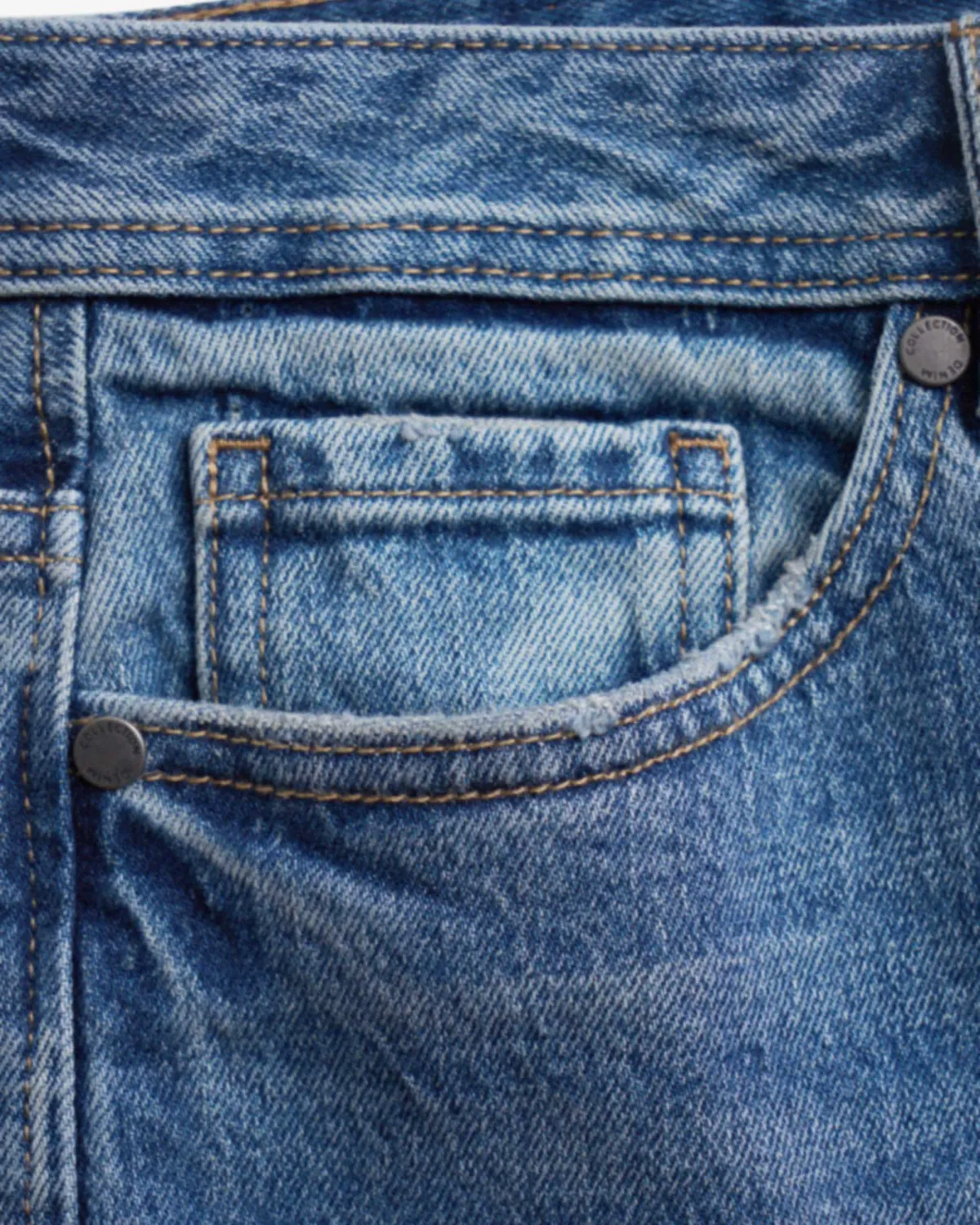 Quần jean / Quần denim nam màu xanh ống suông . Form Straight cropped - ROUTINE 10F24DPA043 | LASTORE MENSWEAR