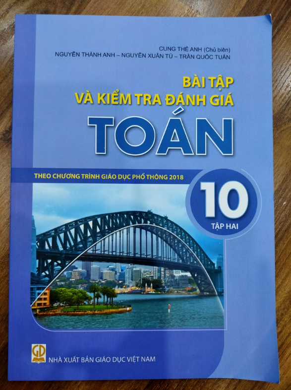 Sách - Bài tập và kiểm tra và đánh giá toán 10 - tập 2