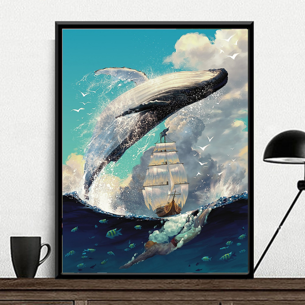 Cập nhật 62+ tranh vẽ cá voi tuyệt vời nhất - thtantai2.edu.vn