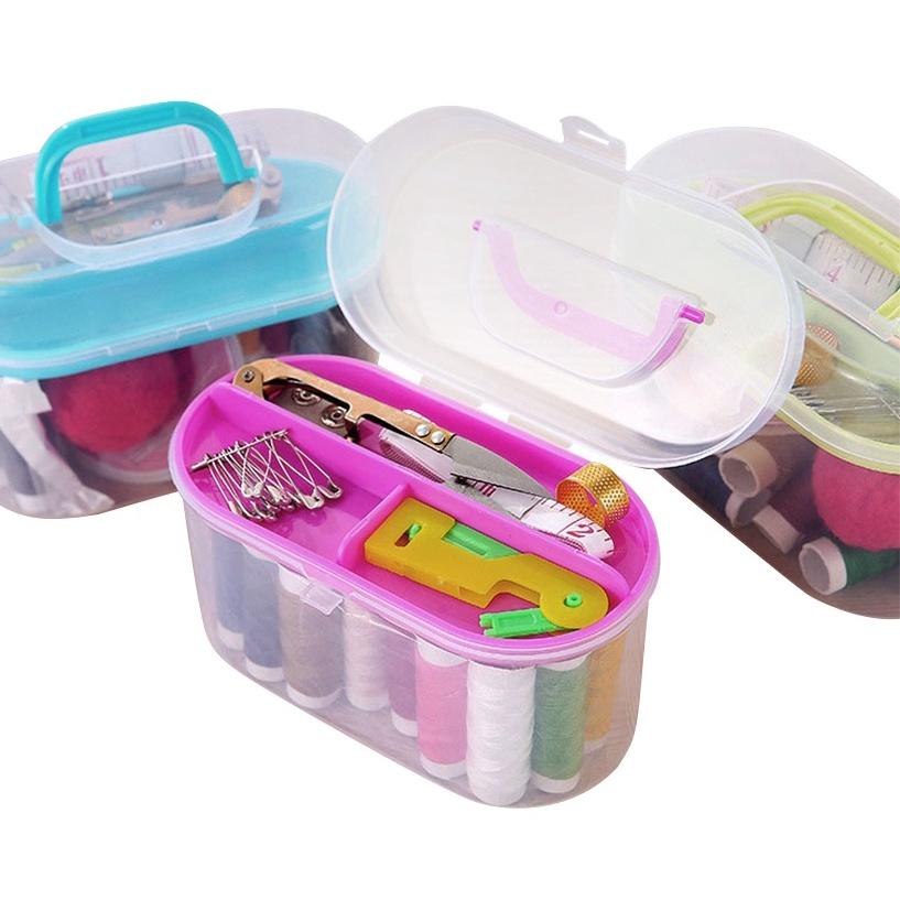 Dụng cụ may vá gia đình chuyên nghiệp - Hộp kim chỉ đa năng 55 món hộp lớn No.100744