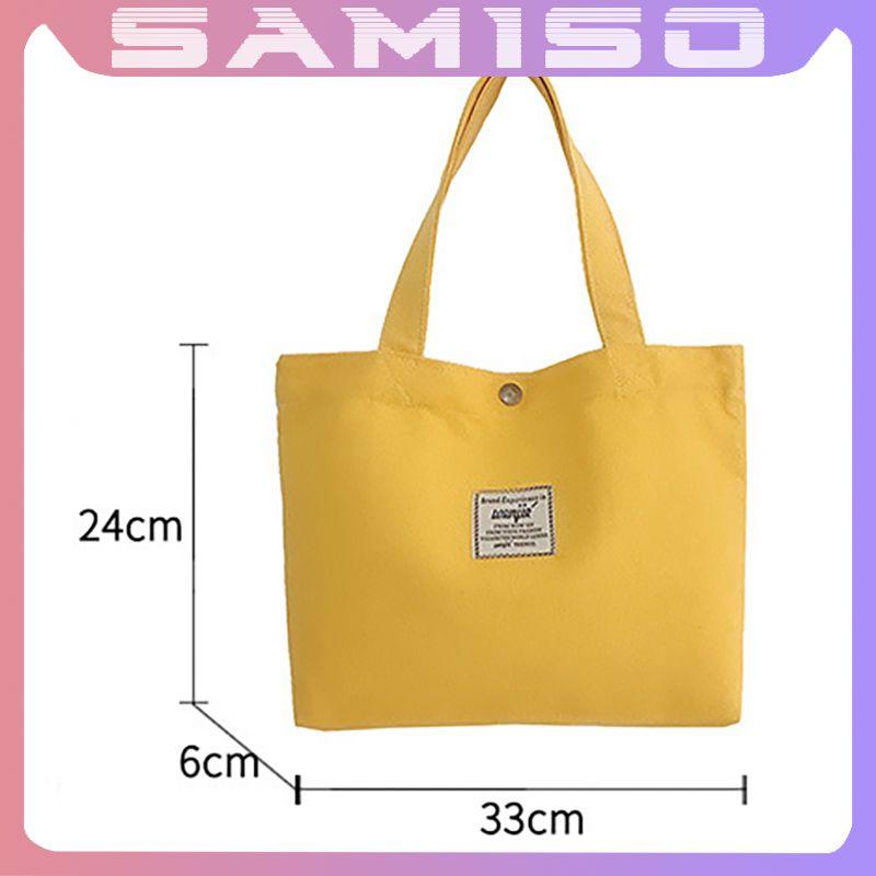 Túi tote vải canvas cỡ nhỏ đeo chéo trơn mềm đi học đẹp giá rẻ TT2