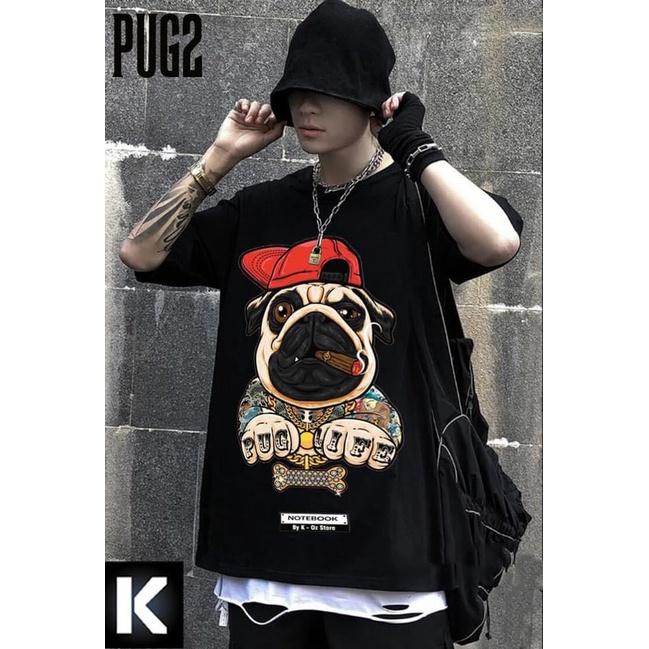ÁO THUN UNISEX COTON CHÓ ĐỘI NÓN ĐỎ XÂM MÌNH