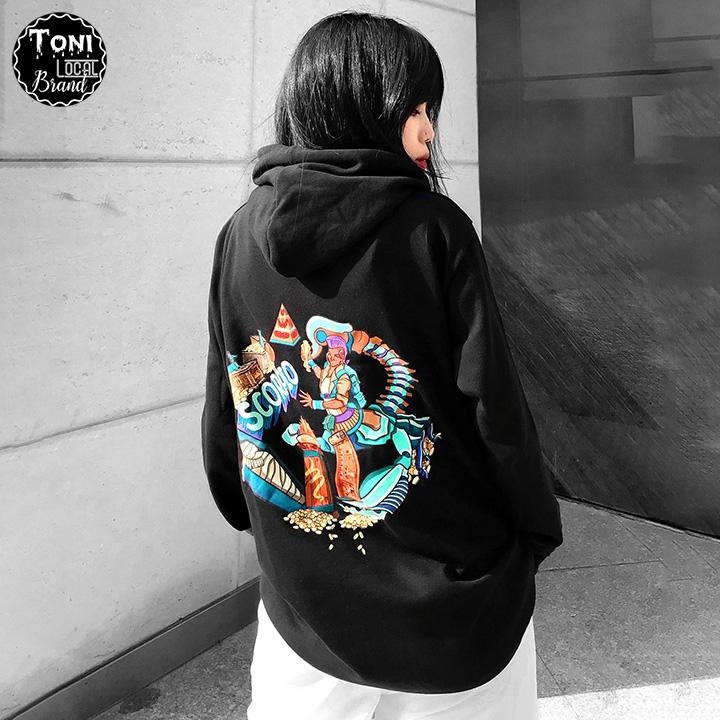 Áo Hoodie Local Brand Unisex BỌ CẠP Nỉ Bông Form Rộng Full Box (HD9030L - Bộ Sưu Tập 12 Cung Hoàng Đạo)