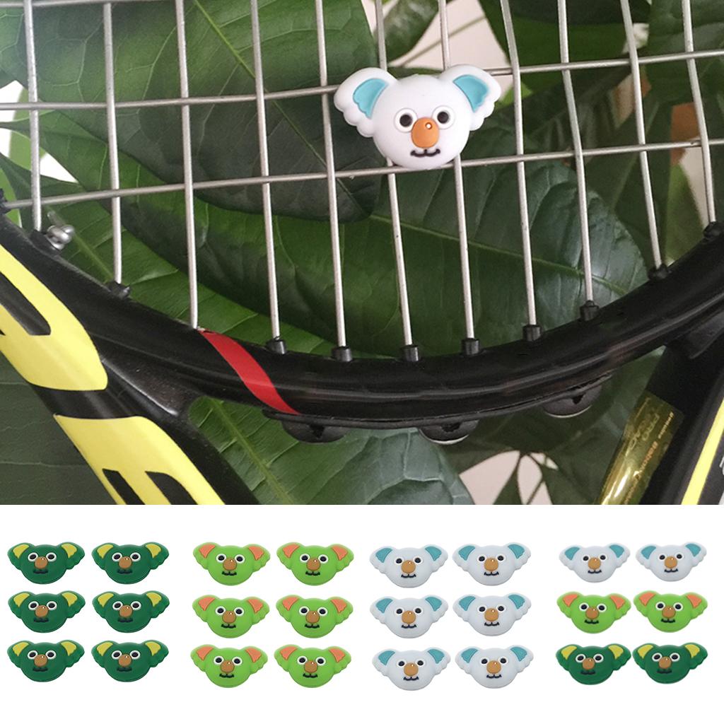 6 Pieces Tennis Racquet Damper Shock Absorber For Tennis Racket