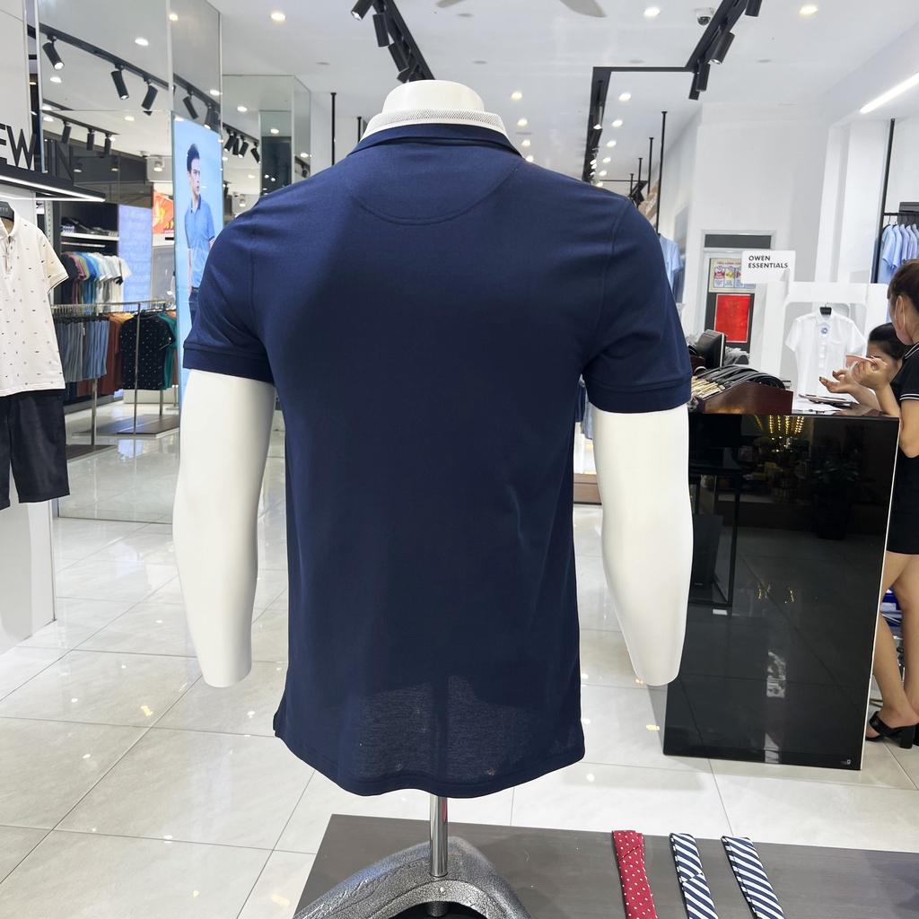 Áo Polo nam Owen xanh navy cao cấp mát lạnh thấm hút mồ hôi APT231406