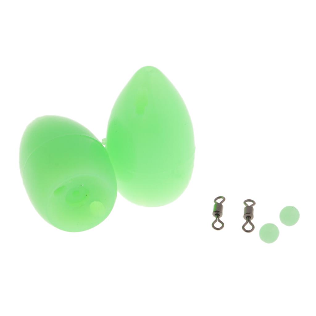 2pcs Bombarda Float Carp Coarse Trout Bass Sea Lure Fishing Tackle Orange