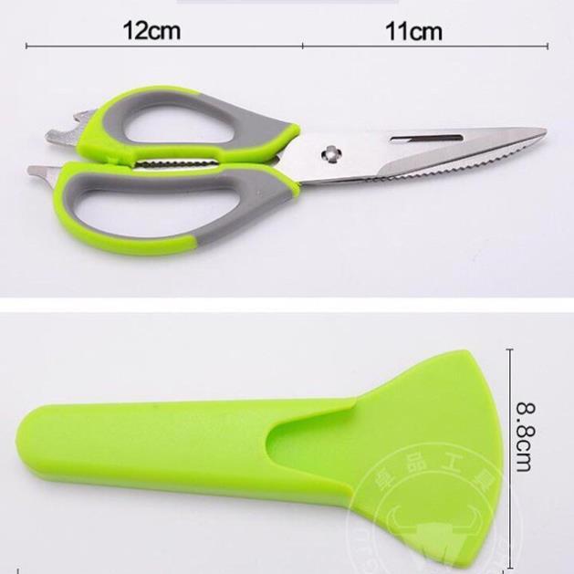 Kéo đa năng nhà bếp cắt gà, nạo vỏ, đánh vảy cá, mở bia