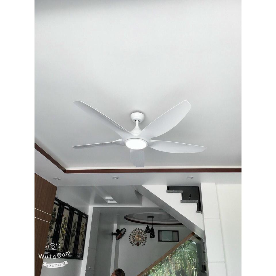 Quạt Trần Đèn 5 Cánh,Lõi Đồng,Động Cơ DC 6 Tốc Độ Gió,Khiển Từ Xa Có Đảo Chiều Hút Ẩm Mùa Đông,Trang Trí Phòng Ngủ Khách