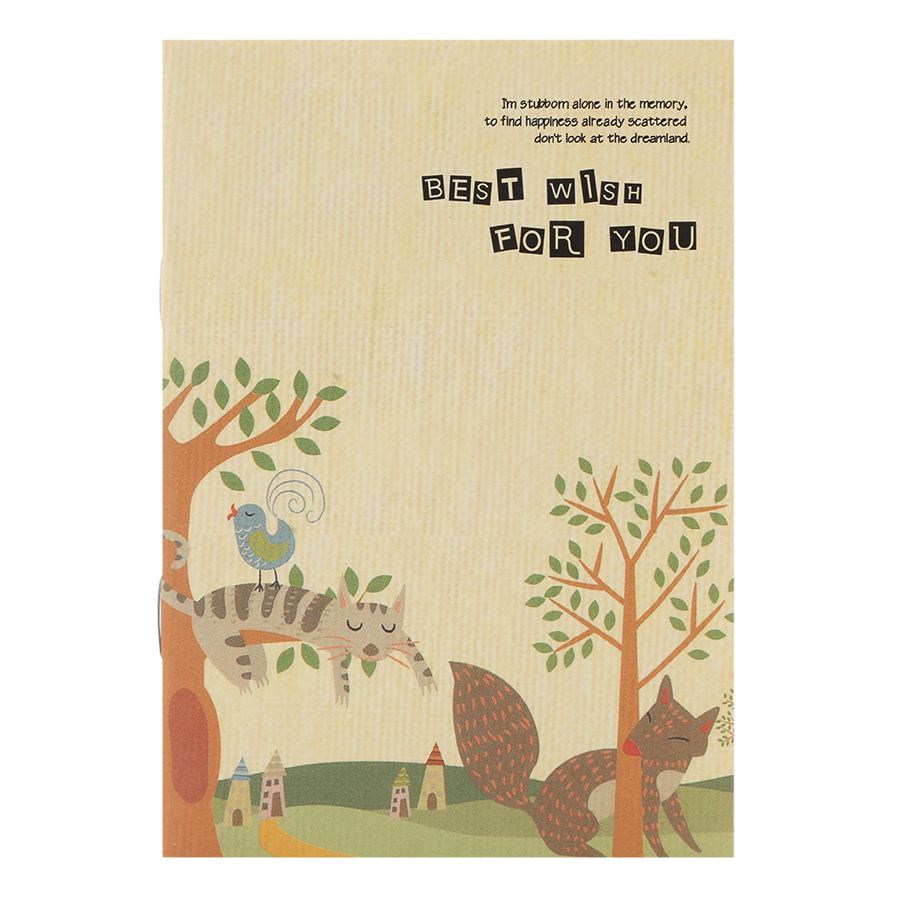 Sổ Tay Mini Best Wish For You (8.5 x 12cm) - Mẫu Ngẫu Nhiên