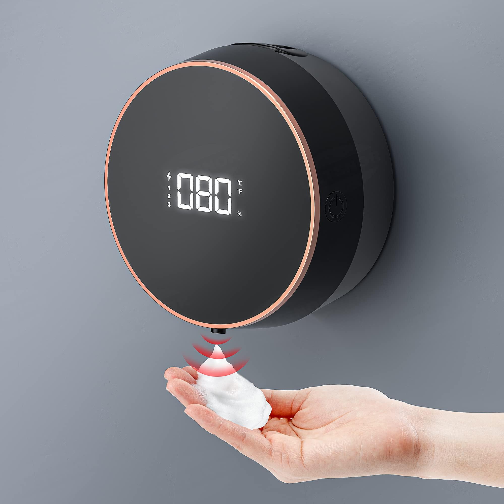 Bộ phân phối xà phòng tự động, 300 ml thiết bị phân phối nhiệt độ không tiếp xúc gắn trên tường, bộ phân phối xà phòng cho phòng tắm, nhà bếp, văn phòng, trường học