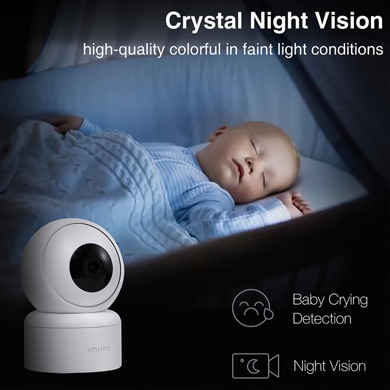 IMILAB C20 Camera An ninh Gia đình WiFi 1080P HD IP Camera quan sát trong nhà Baby Cam 360° Giám sát Video Webcam Tầm nhìn ban đêm Hoạt động với Alexa Màu sắc: 1 Camera