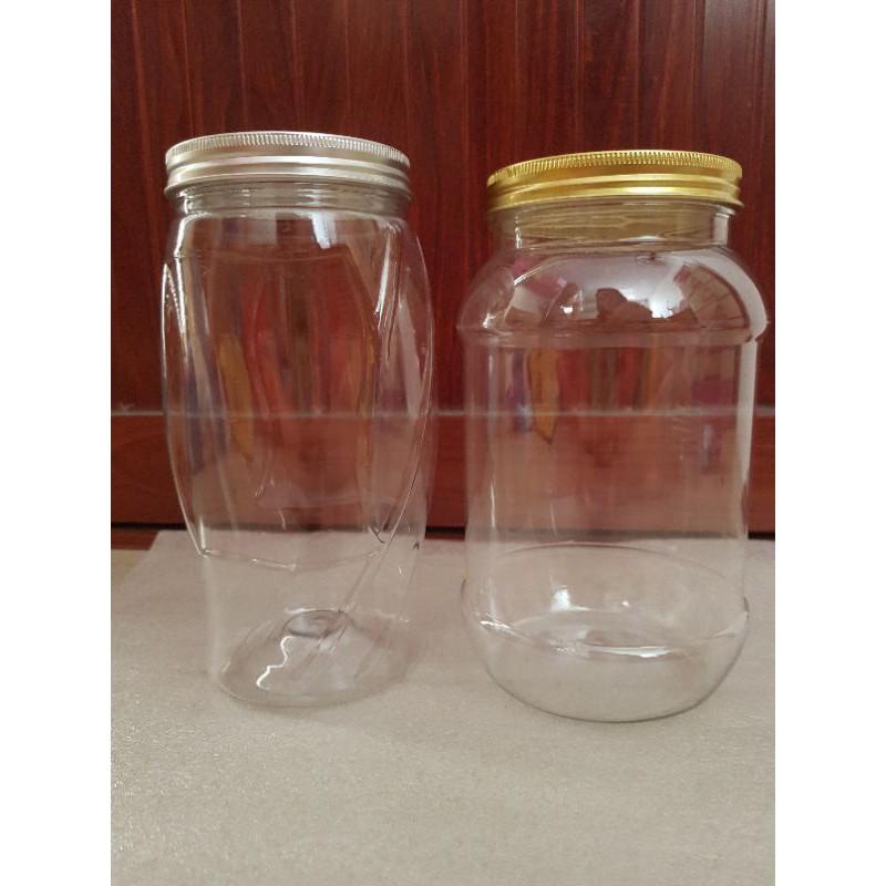 Hủ PET vặn 1400ml 9x19cm & 9x20cm kèm seal,lót