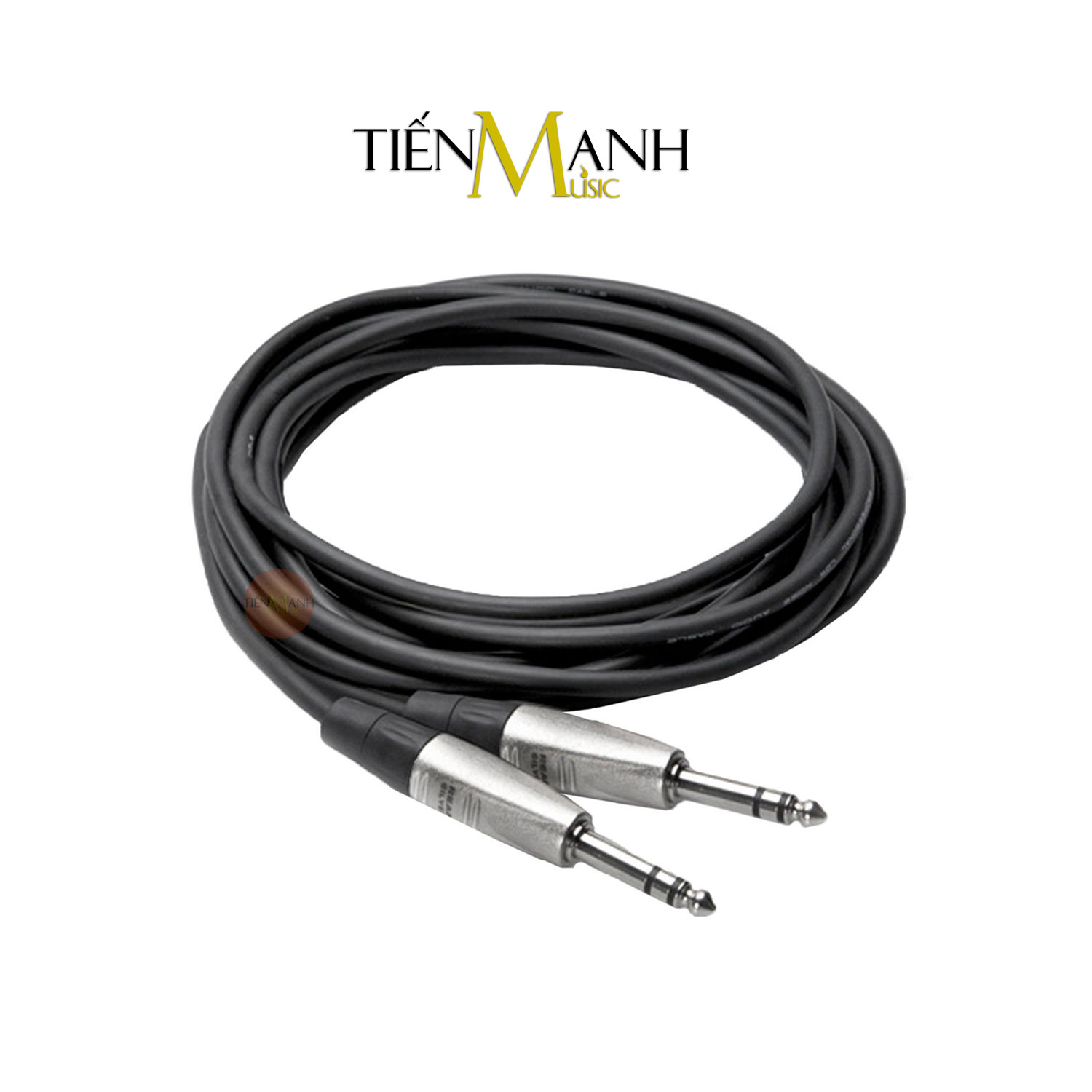 Dây Cáp Loa Kiểm Âm Hosa Pro Balanced REAN 2 Đầu 6ly Stereo TRS HSS-001.5, HSS-003, HSS-005, HSS-010 Studio Monitor Cable Hàng Chính Hãng - Kèm Móng Gẩy DreamMaker