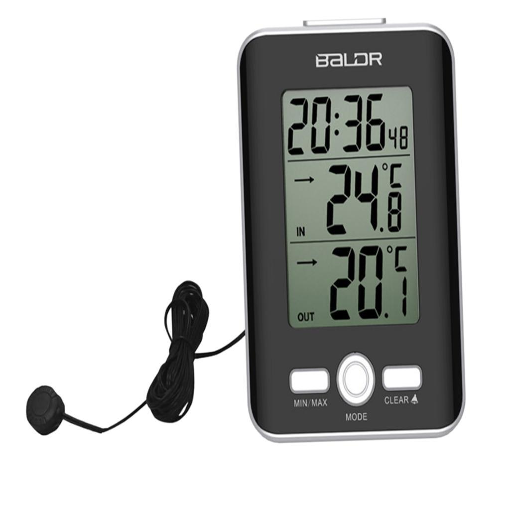 Digital LCD Thermometer Hygrometer Humidity Temperature Meter with Probe