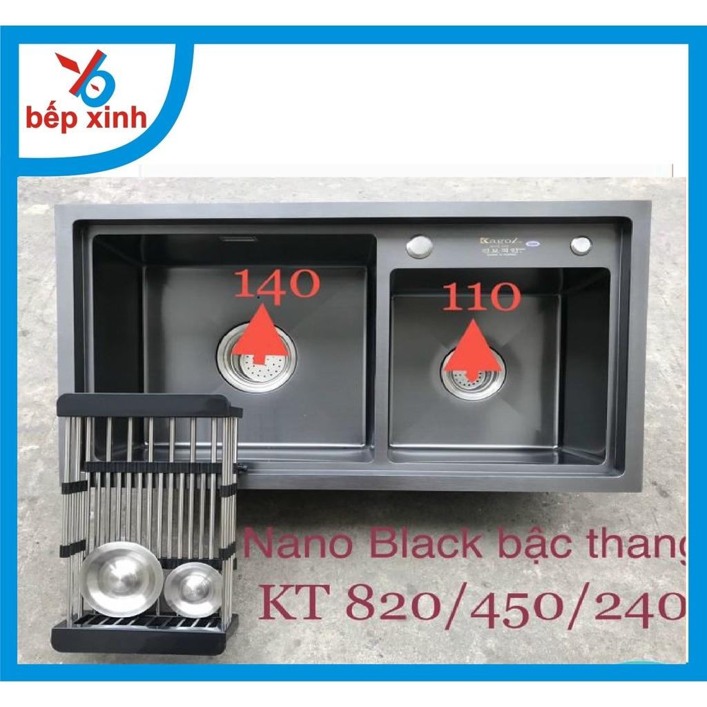 Chậu rửa chén Nano Kagol Bậc Thang 82*45
