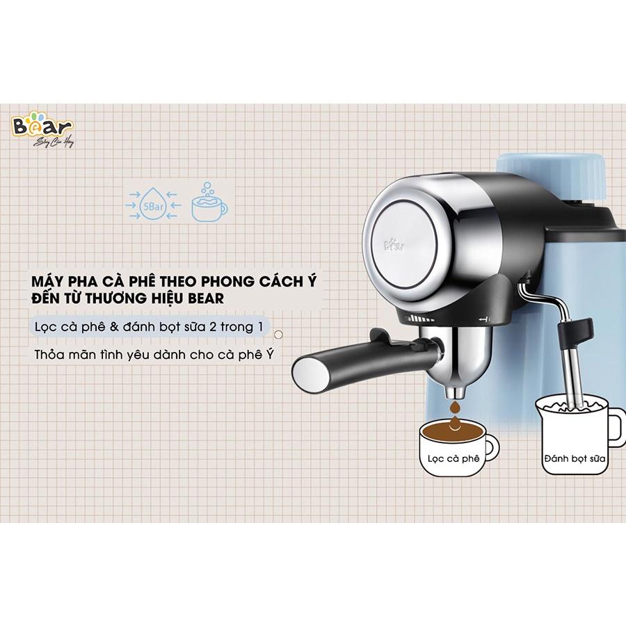 Máy pha cà phê Espresso Bear A02N1 tự động, kích thước nhỏ gọn, thanh lịch, nhiều tính năng, pha cafe, pha trà..- Hàng chính hãng