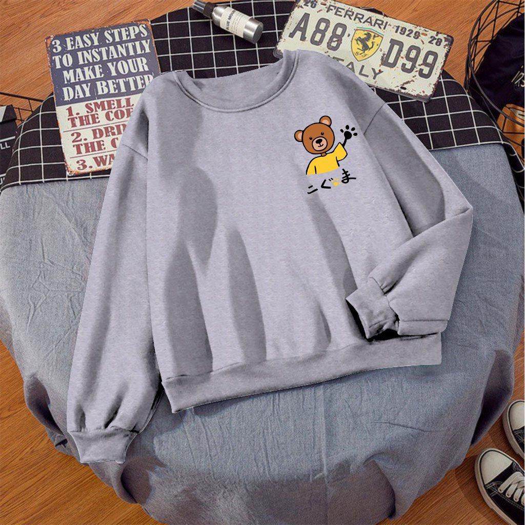 ÁO SWEATER IN GẤU DỄ THƯƠNG