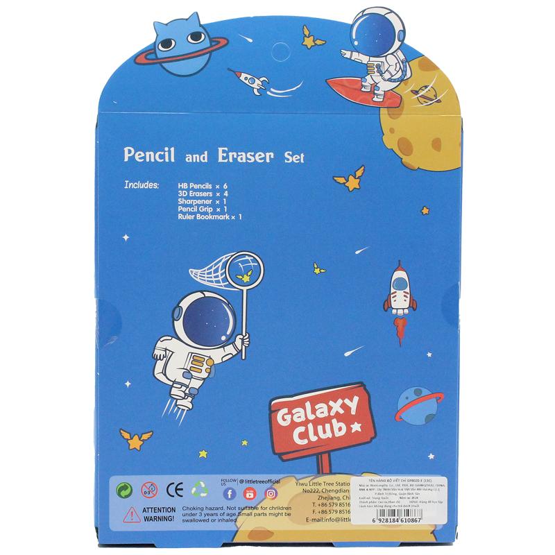 Bộ Dụng Cụ Học Tập Phi Hành Gia Space Journey - Little Tree GP8020-E (13 Chi Tiết)