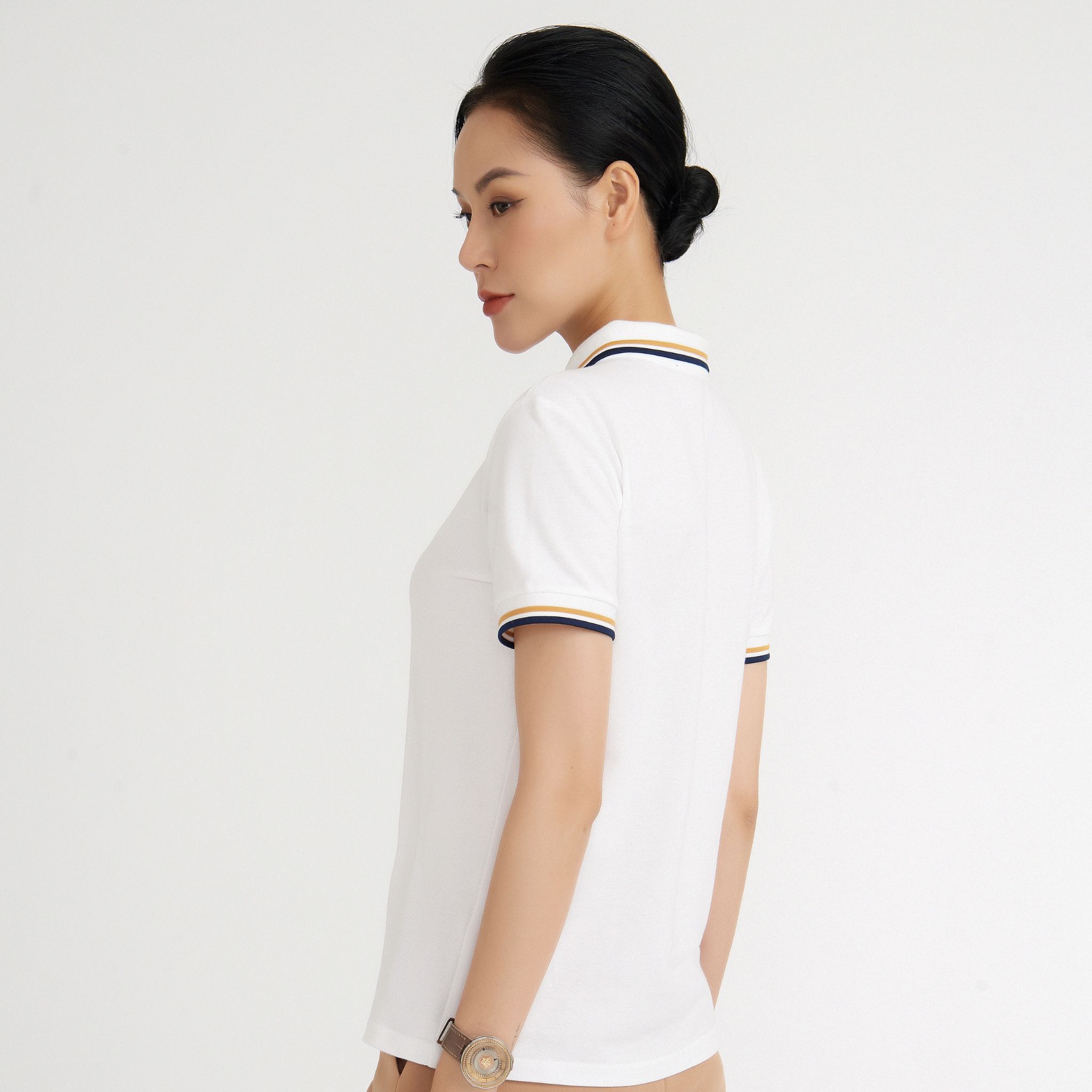 Áo Polo Nữ Vải Cotton Cá Sấu Gai Cao Cấp BARRY - PG1233