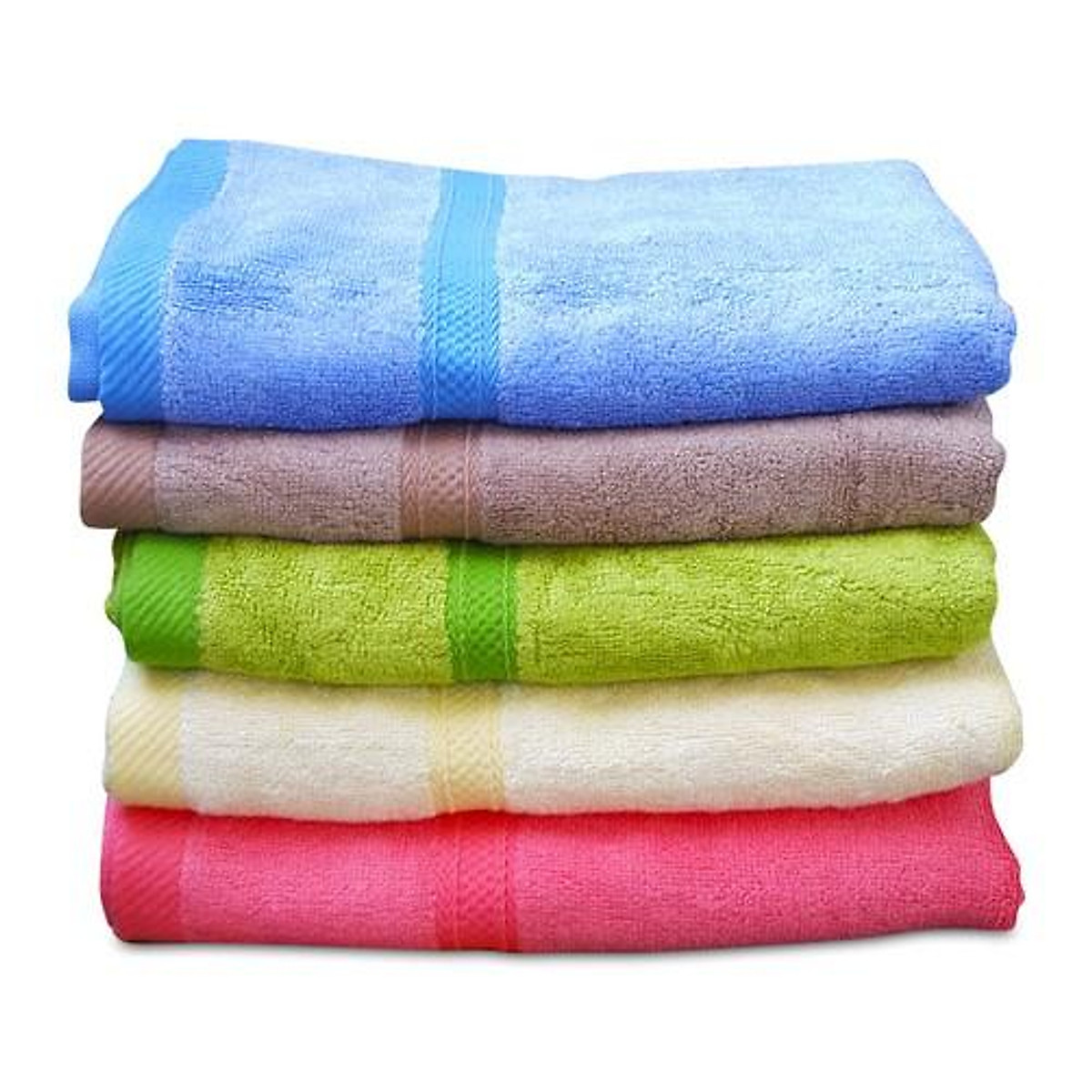 sét 12 Khăn mặt cao cấp vơi thành phần 100% Cotton tự nhiên - đủ mầu