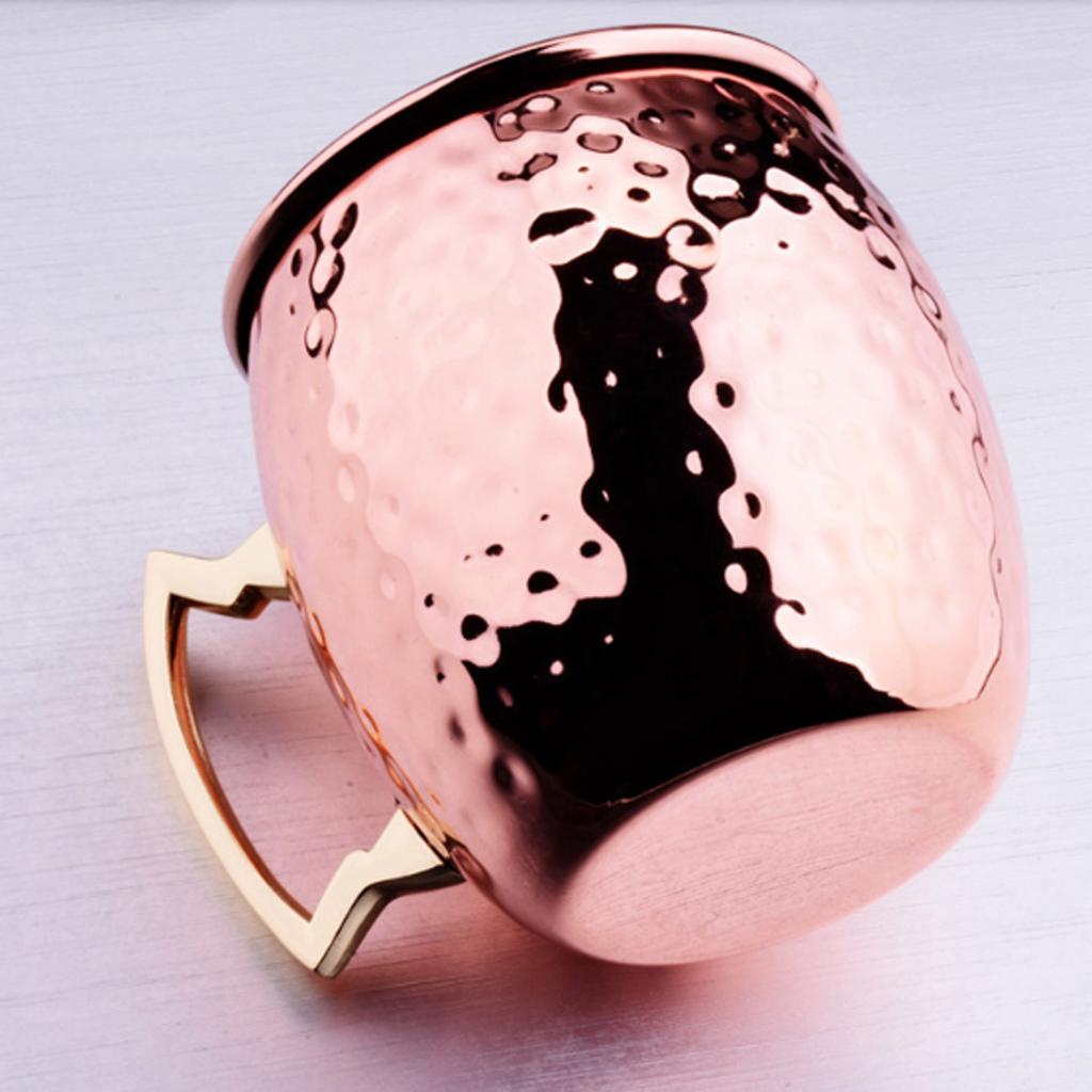 5 Pieces Stainless Steel Moscow Cup 530ml Coffee Cocktail Wine Drinking Gift