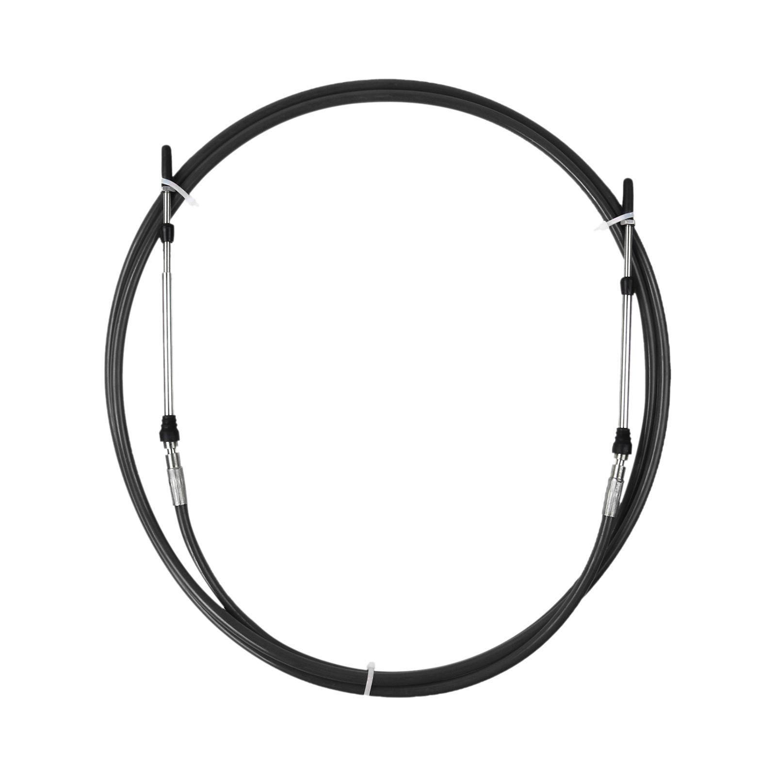 2pcs Universal Throttle Cable Black for Marine Boat Motor Control Lever 13FT