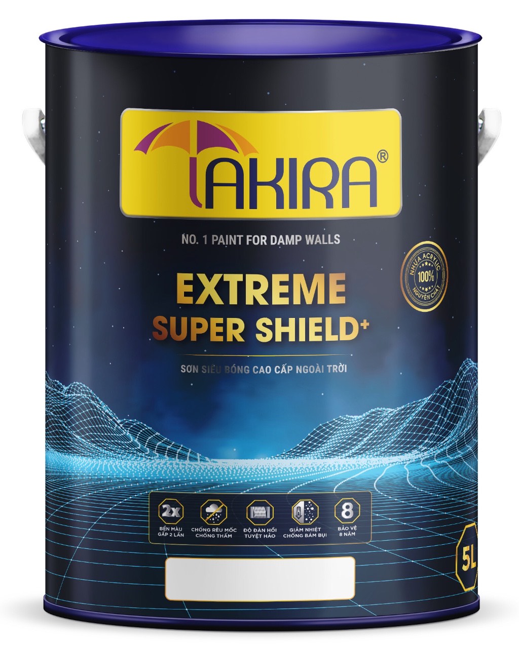 SƠN NGOẠI THẤT TAKIRA EXTREME SUPER SHIELD PLUS 1L