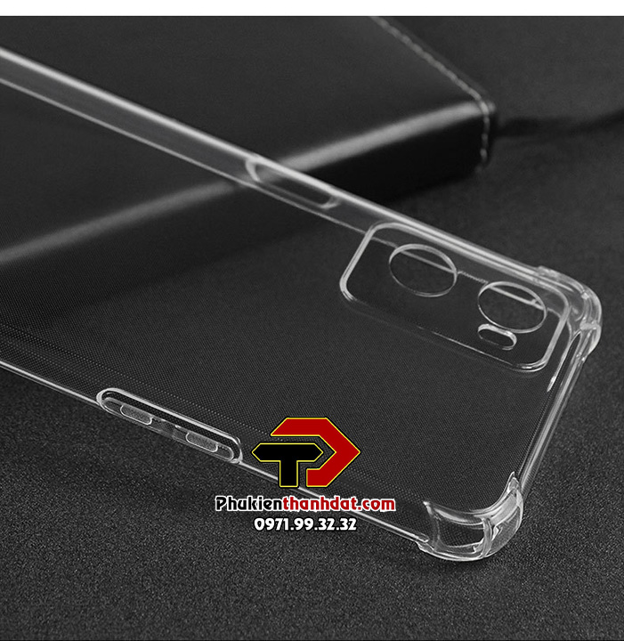 Ốp lưng dành cho OPPO A76 trong suốt chống sốc bảo vệ camera sau