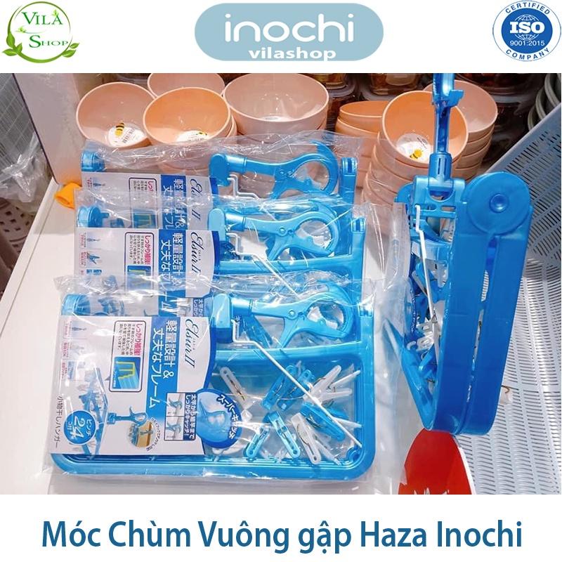 Móc Chùm Phơi Quần Áo, Móc Chùm Haza Hình Tròn, Móc Quần Áo Trẻ Em Nhựa Cao Cấp Inochi