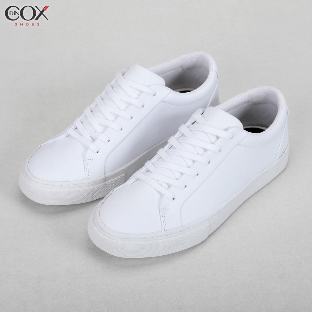 Giày Sneaker Da Unisex DINCOX D20 Năng Động Cá Tính White