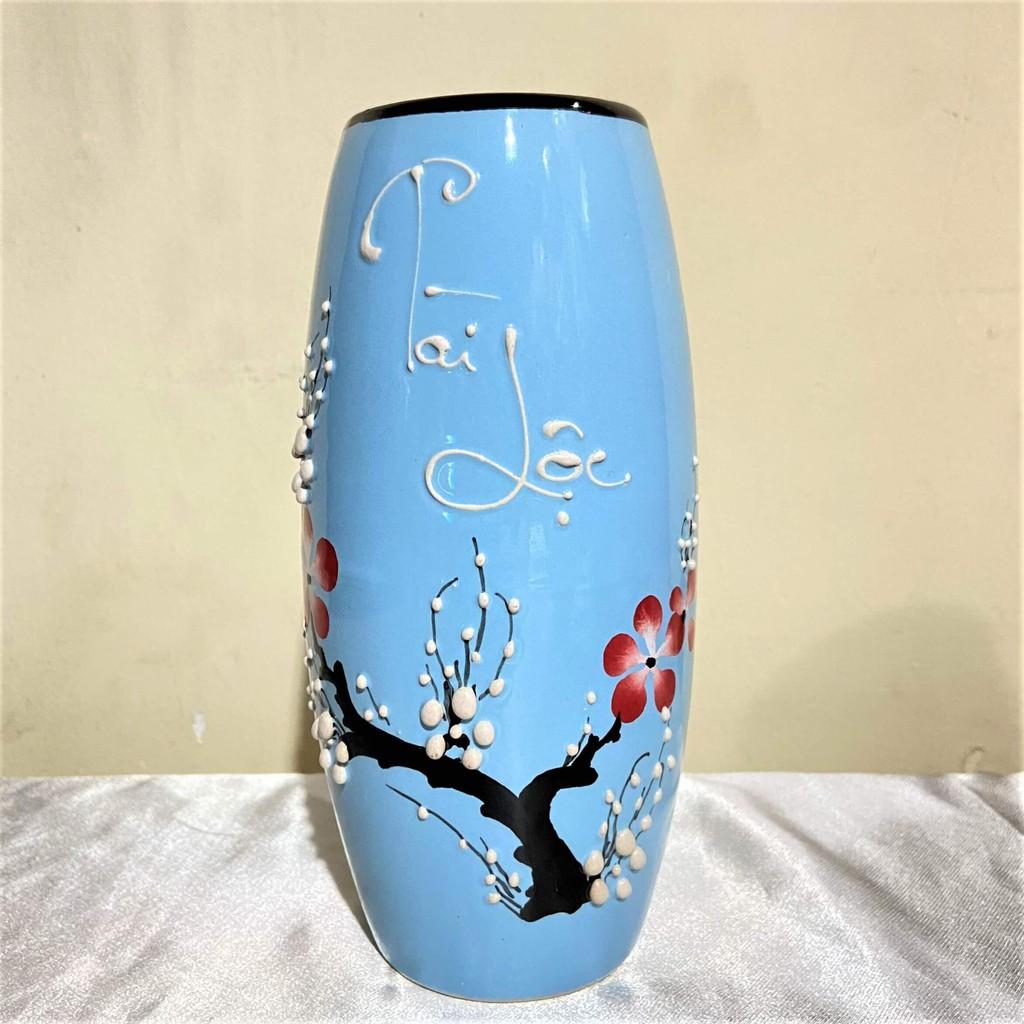 Bình Bông Sứ Cắm Hoa Tài Lộc Cao 19cm