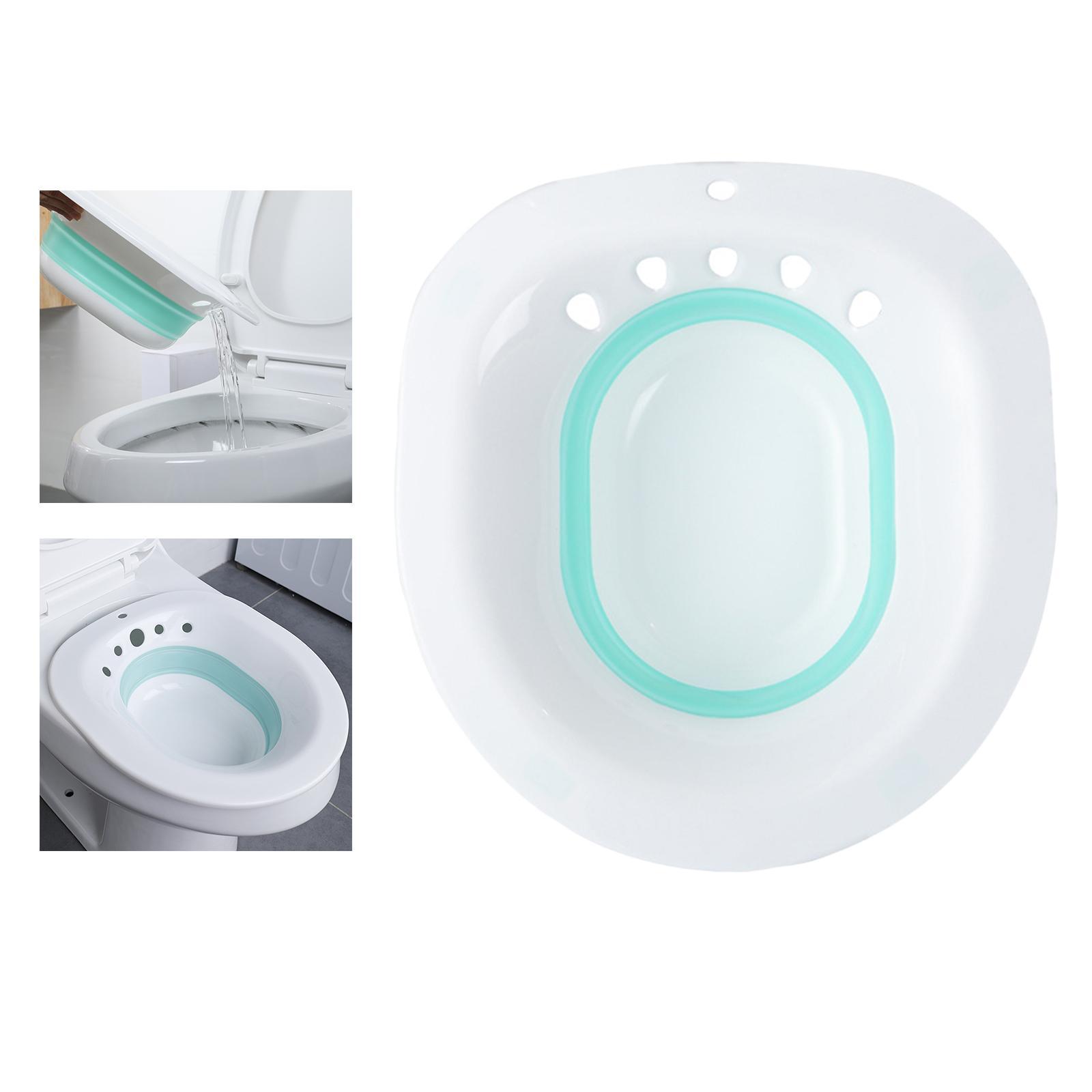 Hip Soaking Bath Tub High-Spa Sitz Bath for Hemorrhoids Avoid Squating Pink