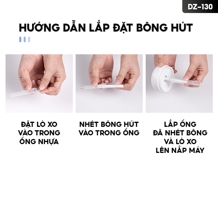 Máy Phun Sương Tạo Ẩm Xông Tinh Dầu Để Bàn Mini Có Đèn Led 7 Màu Dung Tích Chứa 300ml DZ-130