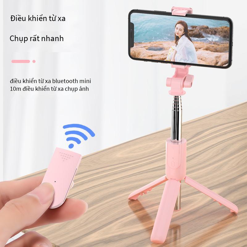 Giá thấp nhất Gậy chụp ảnh tự sướng Bluetooth giá ba chân di động đa năng giá đỡ phát sóng trực tiếp hẹn giờ du lịch tất cả trong một Gậy chụp ảnh tự sướng vô hình