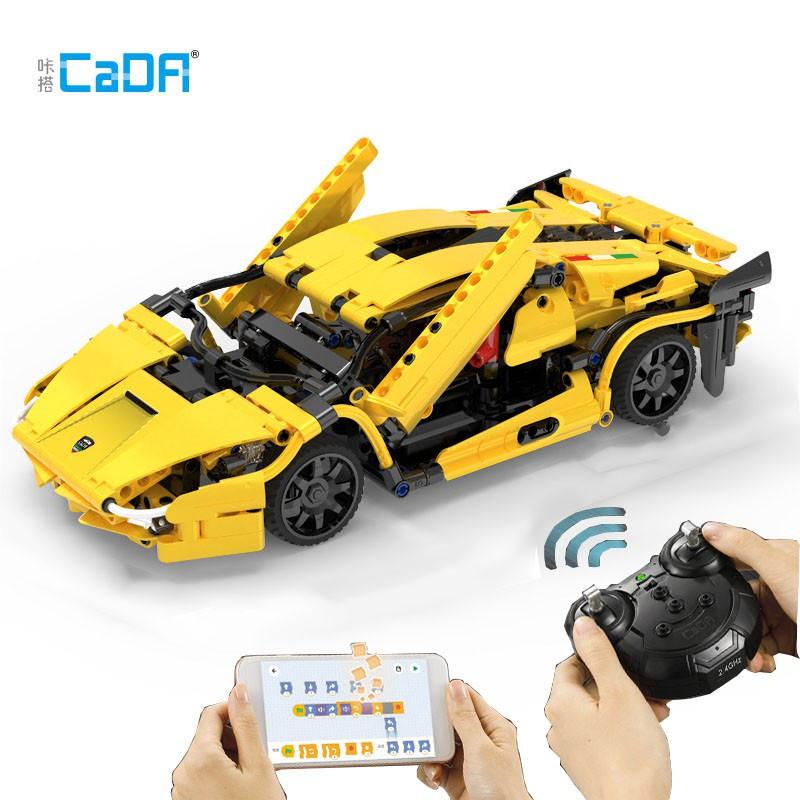 (sẵn) Bộ Đồ Chơi Lắp Ghép Kiểu LEGO Mô Hình Xe Đua LAMBORGHINIS CaDa C51055 Điều Khiển RC (2 Chế Độ) Với 456 Chi Tiết