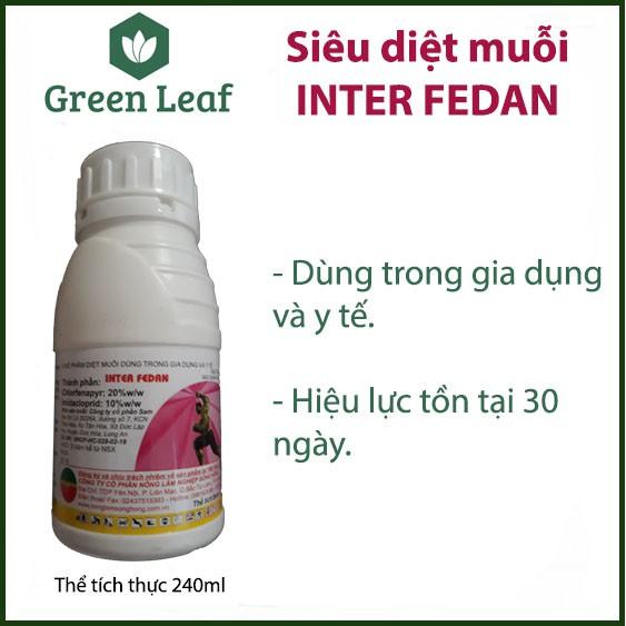 Inter Fedan 240ml - diệt muỗi HIỆU QUẢ trong gia dụng và y tế