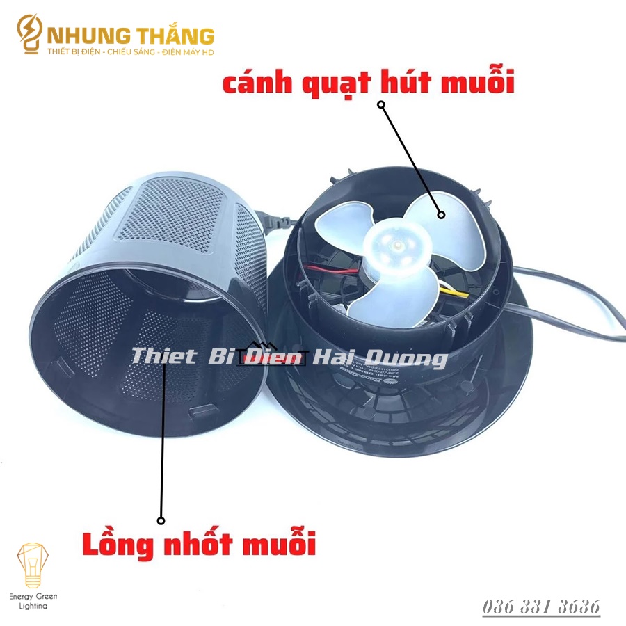 Đèn Bắt Muỗi Rạng Đông - Máy Bắt Muỗi Thông Minh Rạng Đông DBM01 Không Tạo Mùi, Không Gây Ồn, An Toàn - CÓ VIDEO