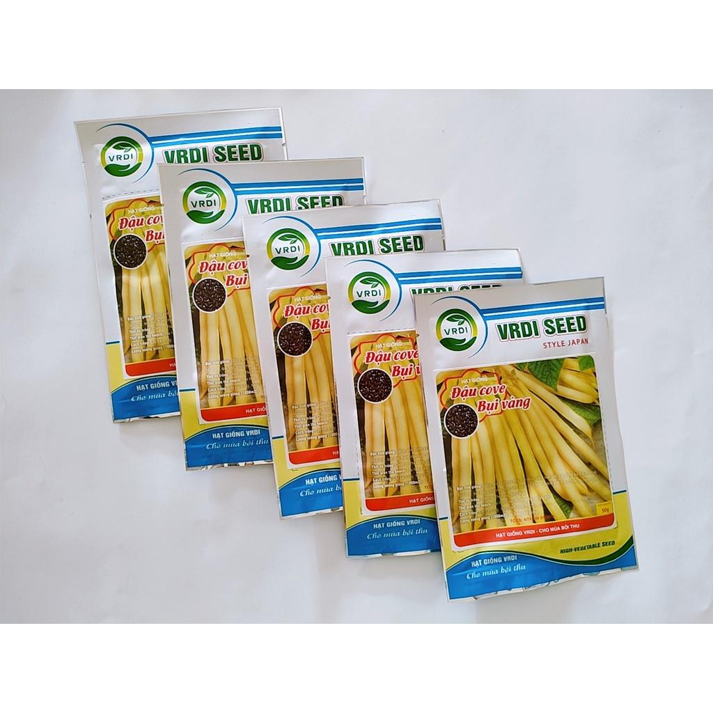 Hạt giống đậu cove bụi vàng siêu quả, chịu nhiệt tốt, tỉ lệ này mầm cao gói 50gr